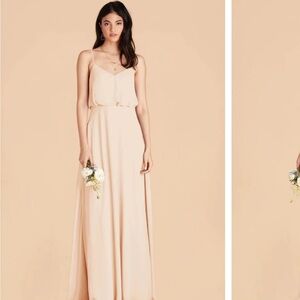 Birdy Grey Bridesmaid dress
Style: Gwennie
Color: Chiffon Champagne 
Size: S